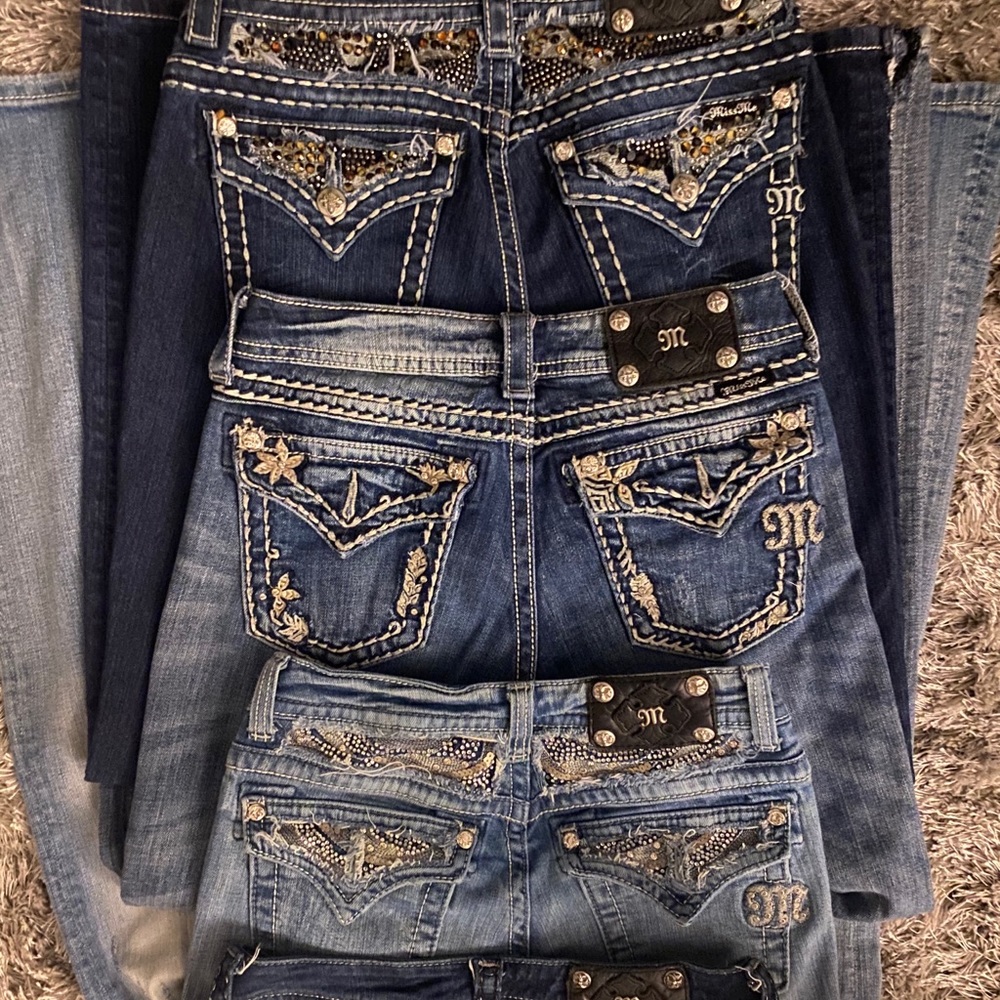 Authentic rare miss me jeans 4 pair various sizes